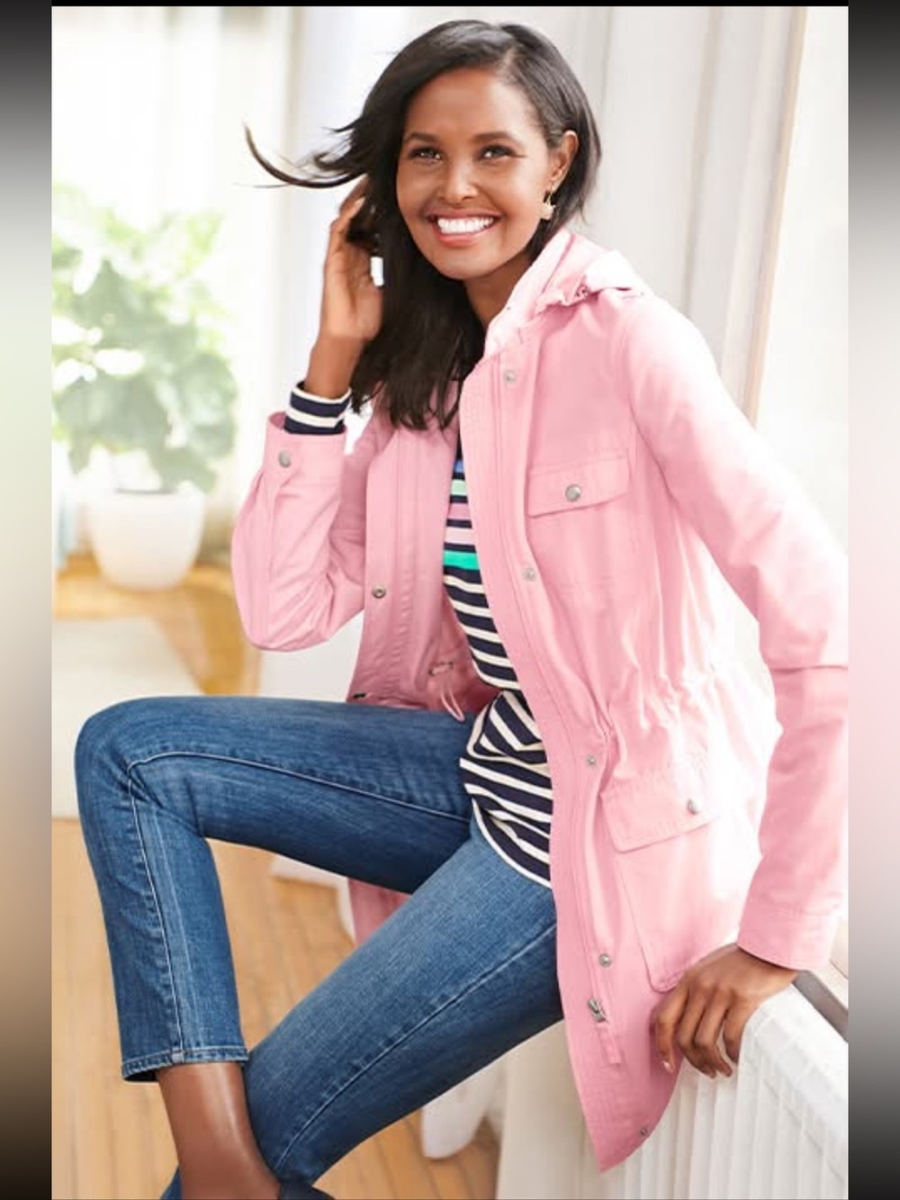 Talbots DRAWCORD RAINCOAT XS